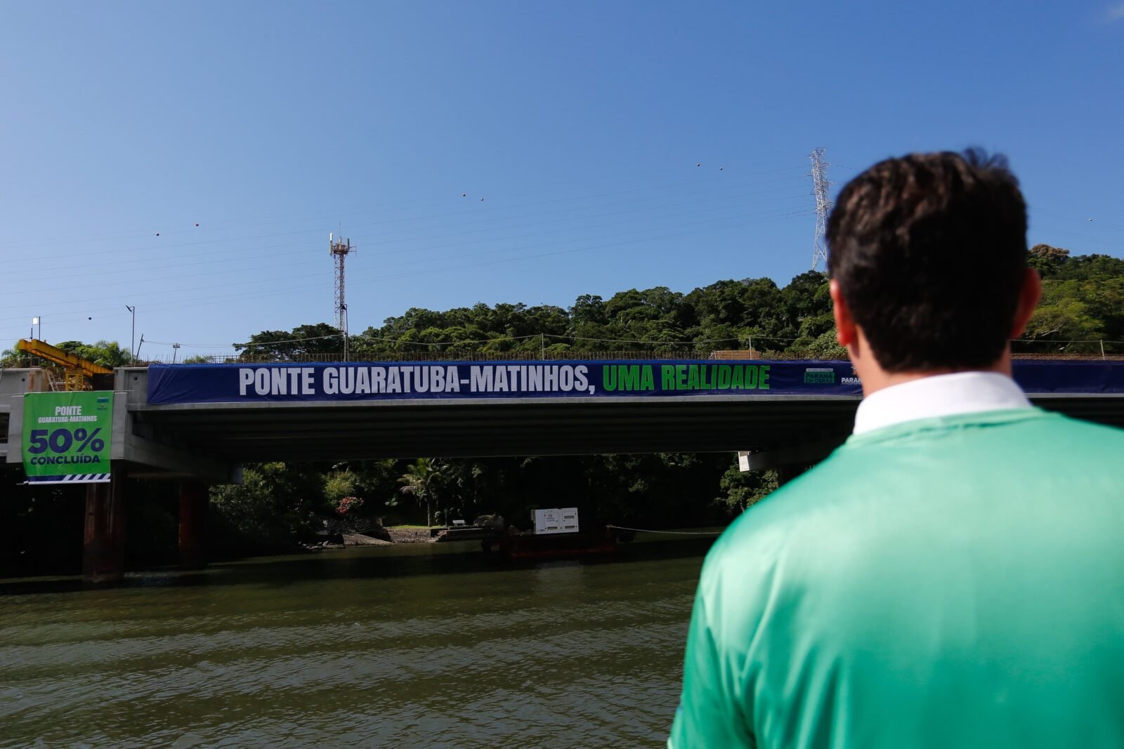 Do sonho à realidade: Governador Ratinho Junior visitou canteiro de obras da Ponte de Guaratuba que alcançou 50% de conclusão 14 1000189705