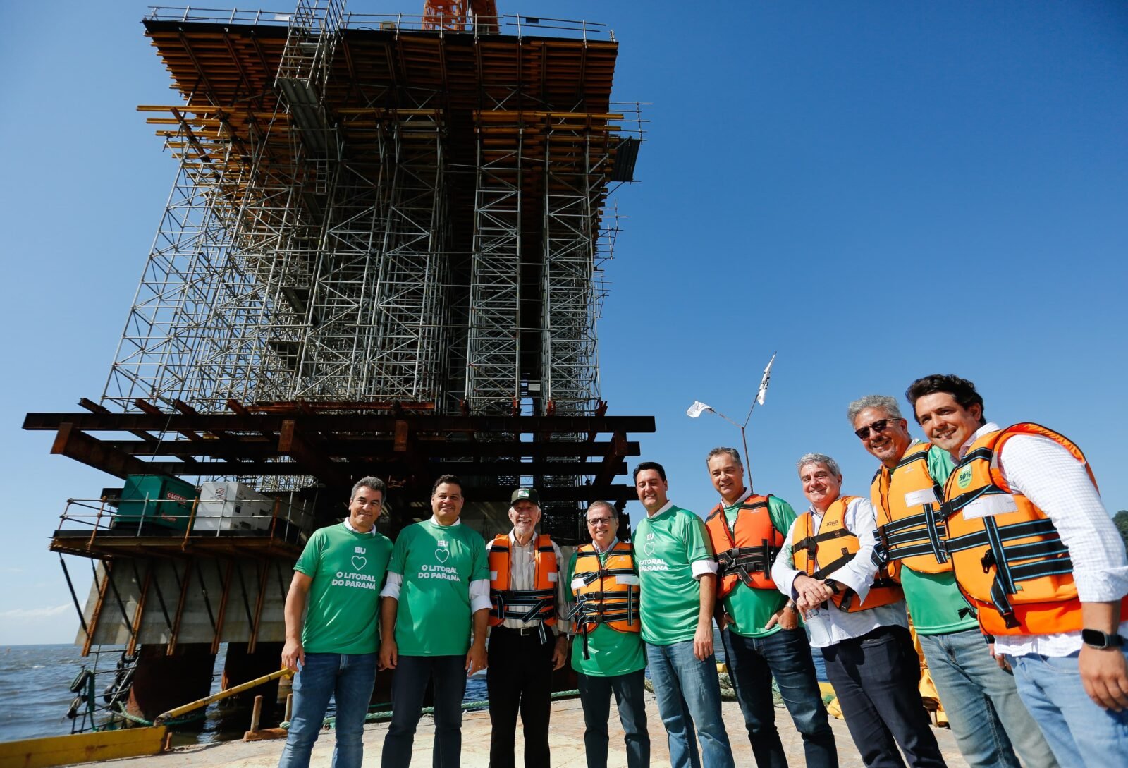 Do sonho à realidade: Governador Ratinho Junior visitou canteiro de obras da Ponte de Guaratuba que alcançou 50% de conclusão 10 1000189725