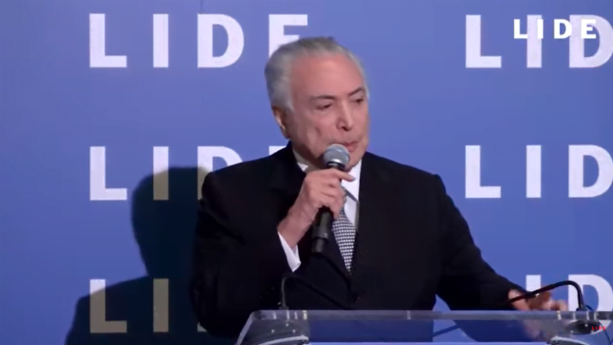 Michel Temer, defende liberdade de expressão: "O poder emana do povo" está escrito na Constituição Federal