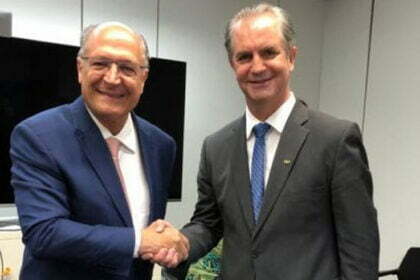 Prefeito Ulisses Maia e vice-presidente eleito, Geraldo Alckmin