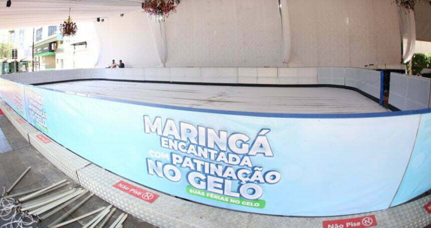 Pista de patinação no gelo