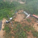 Deslizamento na BR376 em Guaratuba