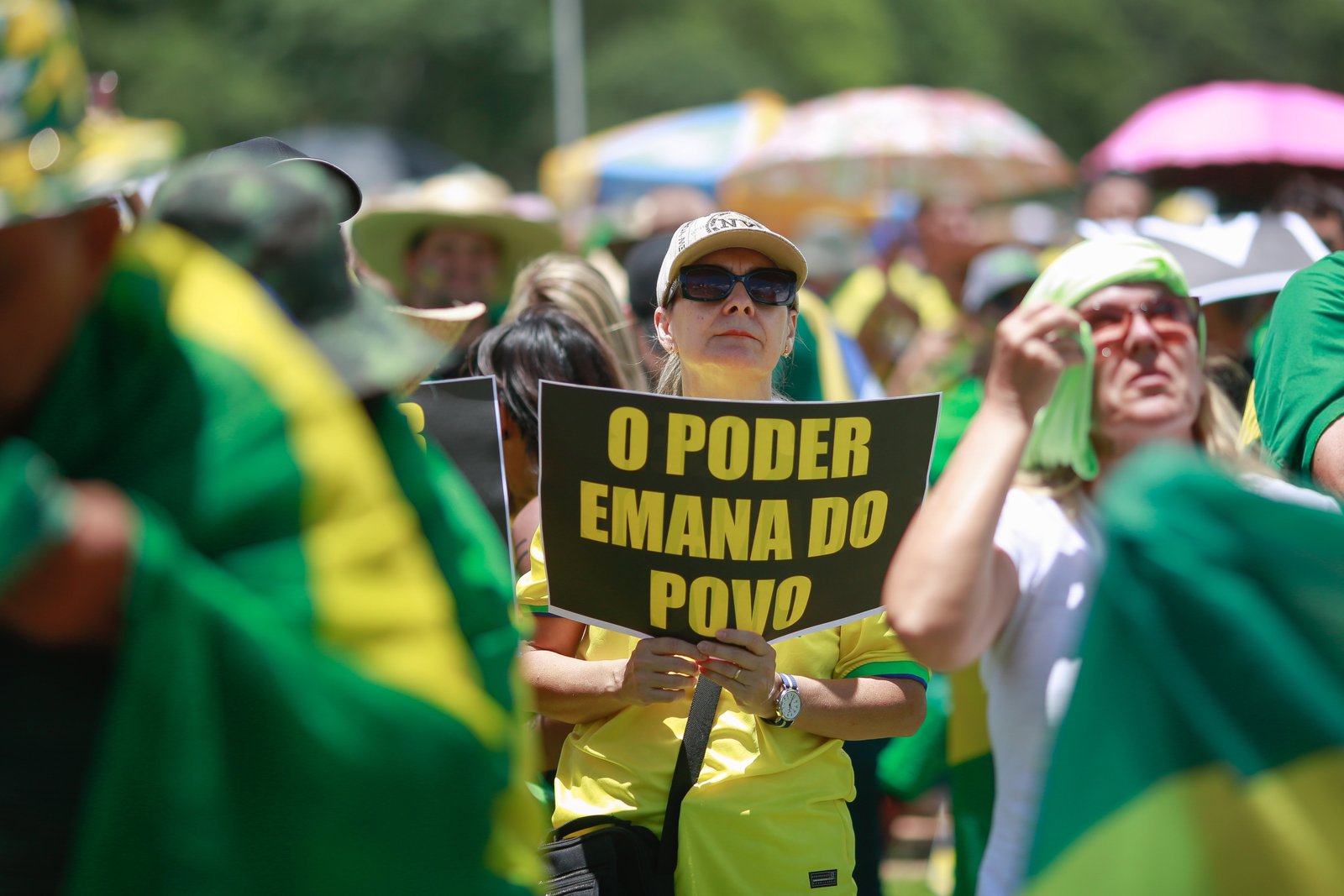Patriotas fazem manifestação na Esplanada dos Ministérios em Brasília 2 Patriotas fazem manifestação na Esplanada dos Ministérios em Brasília