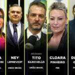 deputado federal Felipe Franscischini (União Brasil), deputada estadual Flávia Francischini (União Brasil), deputado estadual Ney Leprevot (União Brasil), deputado estadual Delegado Tito Barichello (União Brasil), deputada estadual Clora Pinheiro (PSD), deputado estadual Denian Couto (PODEMOS) e o deputado federal Geraldo Mendes (União Brasil)