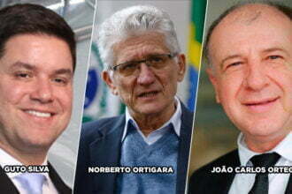 Guto Silva, João Carlos Ortega e Norberto Ortigara