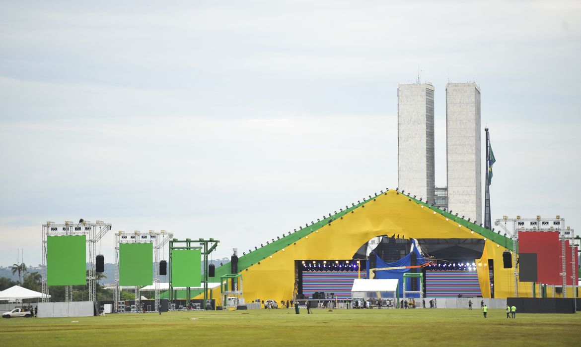 Palco da posse de Lula