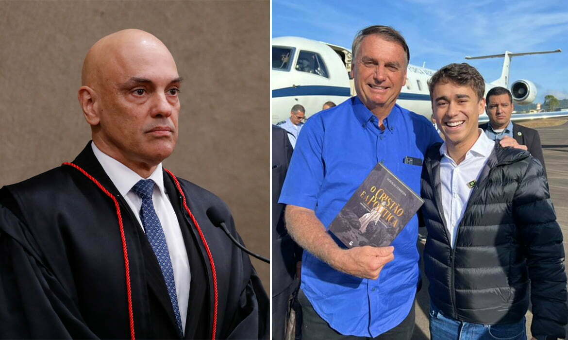 Alexandre de Moraes, Bolsonaro e Nikolas Ferreira