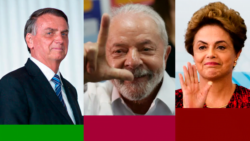 Bolsonaro, Lula e Dilma