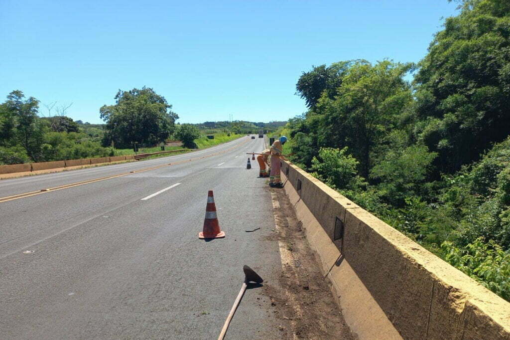 Rodovia estadual de Mandaguari recebe serviços de conservação, pintura e roçada