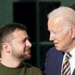 Volodymyr Zelenskiy e Joe Biden