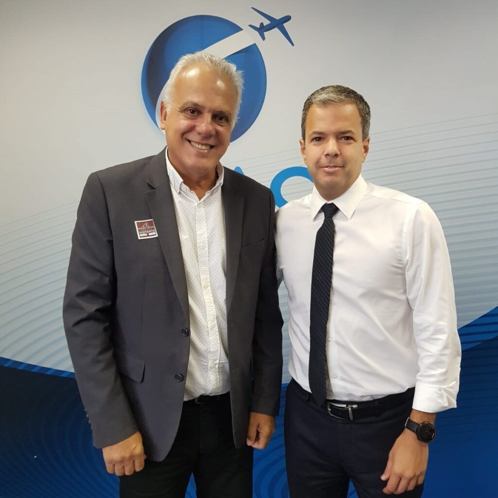 Fernando Rezende e Juliano Norman, presidente da Anac, em Brasília  