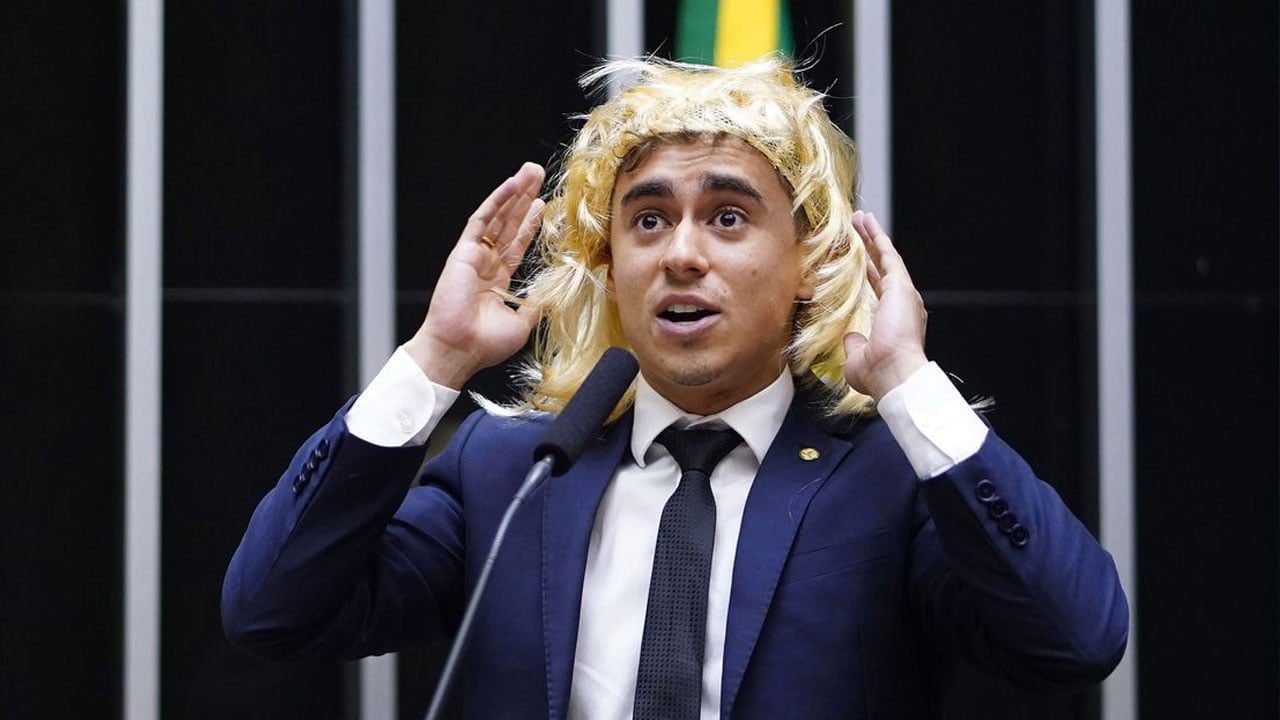 Nikolas Ferreira peruca mulher 2 - Saiba Já News
