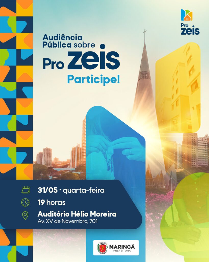 Maringá realiza audiência pública sobre futuras edificações do Programa ProZeis 2 6578c3d6e542