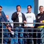 Deltan Dellagnol e Sergio Moro na Marcha para Jesus em Curitiba