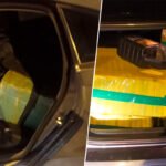 Carro com meia tonelada de drogas