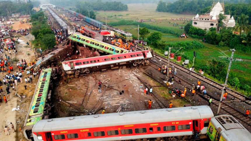 acidente ferroviario na India