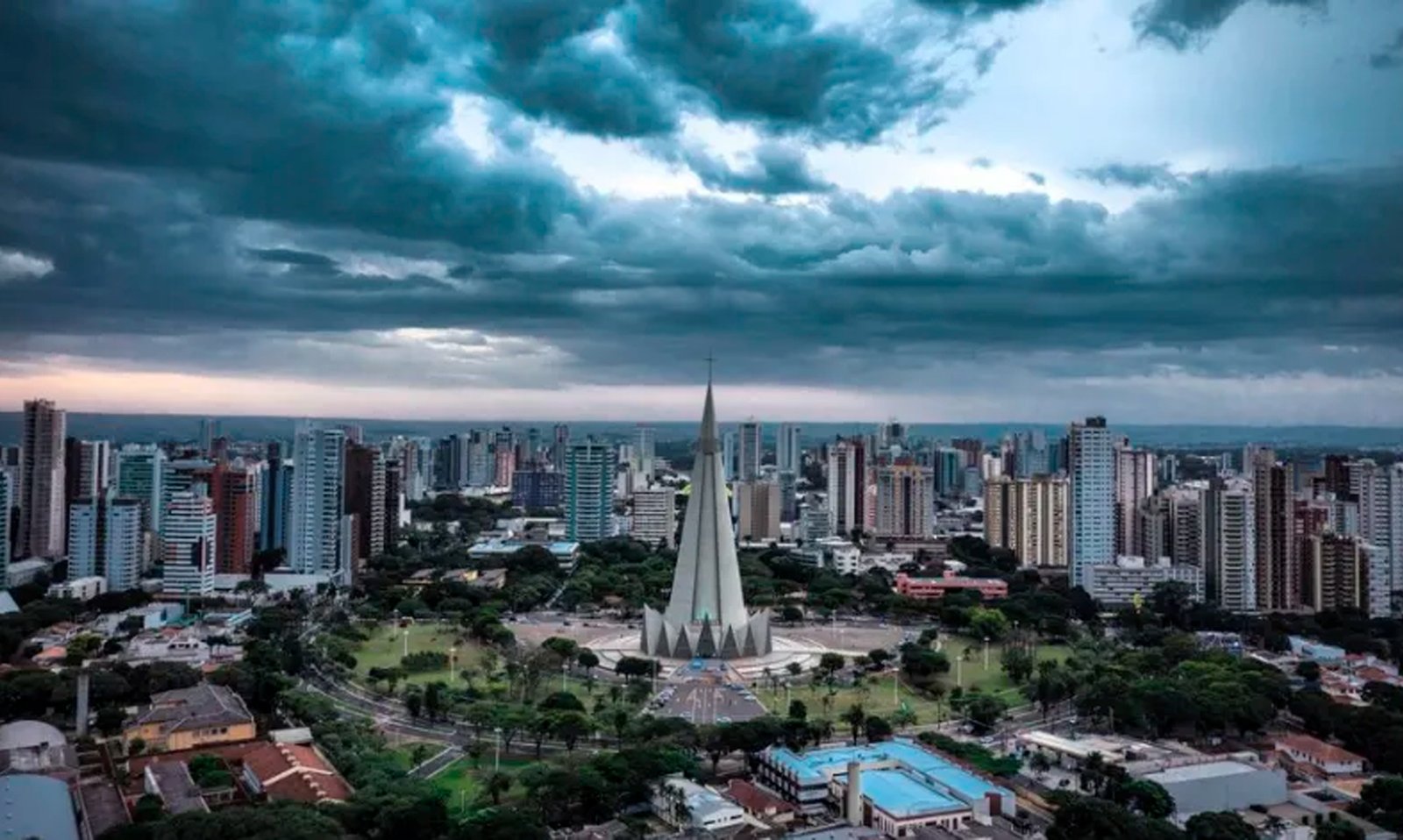 Maringá, Paraná, nublado