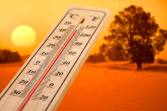 ondas de calor, sol, termômetro, temperaturas