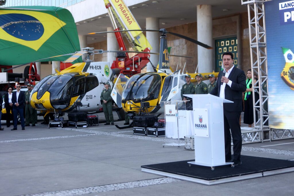 helicópteros superequipados da Polícia Militar do Paraná