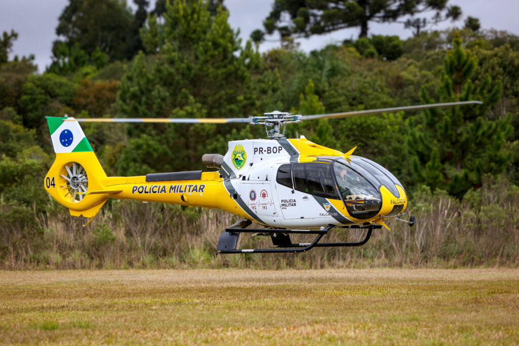 helicópteros superequipados da Polícia Militar do Paraná