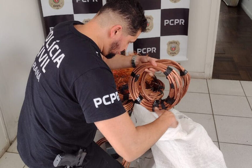 Polícia Civil apreende mais de 37 toneladas de fios de cobre e prende 139 pessoas desde 2022