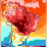 Inmet alerta para temporais e forte onda de calor nas áreas na Região Sul do Brasil