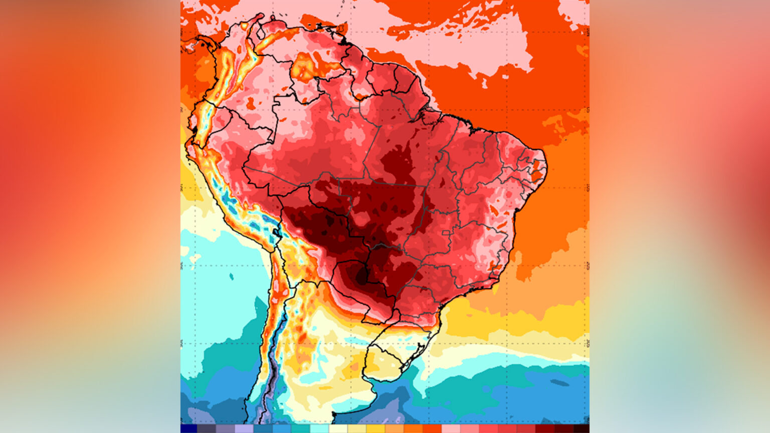 Inmet alerta para temporais e forte onda de calor nas áreas na Região Sul do Brasil