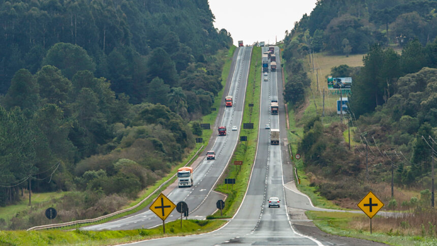 Piraí do Sul, 31 de agosto de 2023 - PR 151, entre Ponta Grossa e Sengés, no trecho em Piraí do Sul.