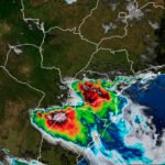 Previsão do tempo, Radar Simepar, risco elevado de tempestades