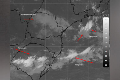 Será que chove? Confira a previsão do tempo do Simepar para o início de semana