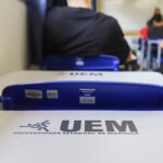 Maringá, 27 de julho de 2023 - Sala de aula da Universidade Estadual de Maringá (UEM).