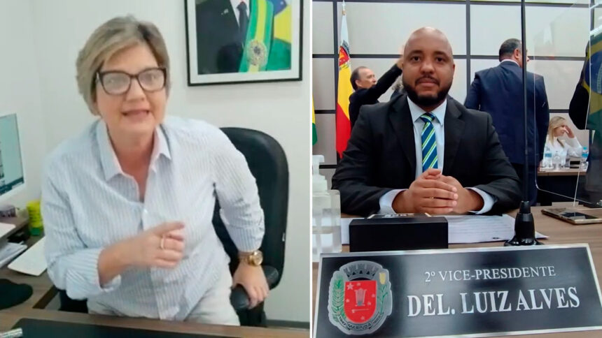 Cris Lauer ataca Delegado Luiz Alves em live nas redes sociais