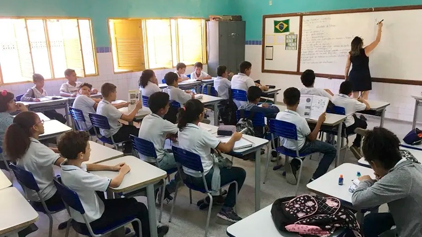 sala de aula do ensino médio