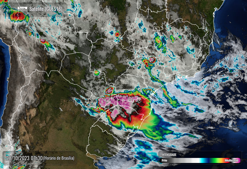 Previsão do tempo do Simepar