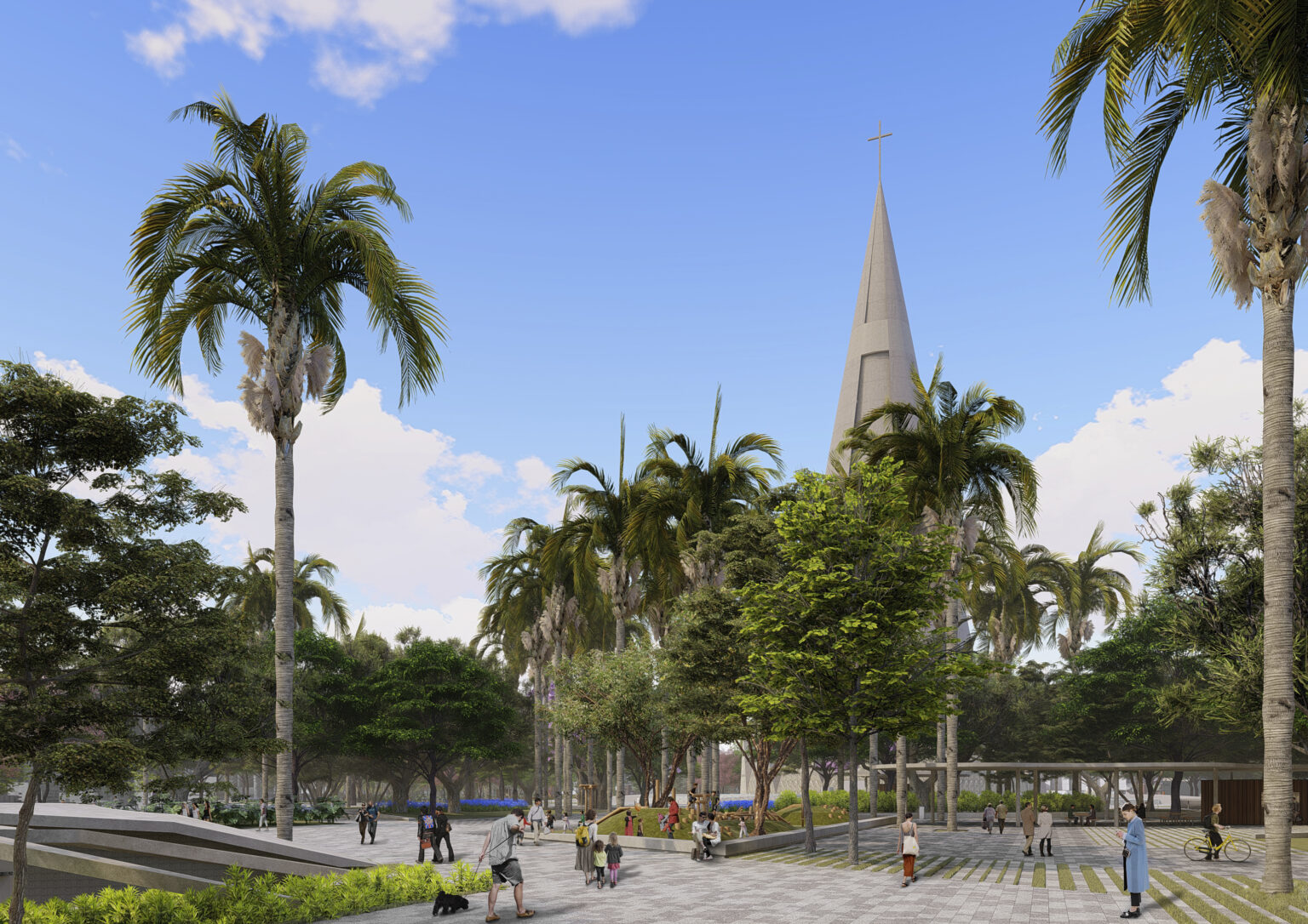 Eixo Monumental de Maringá, Praça da Prefeitura