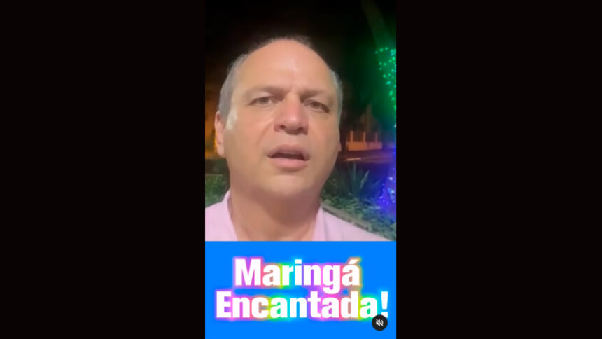 Aniversariante, Ricardo Barros participa da Maringá Encantada