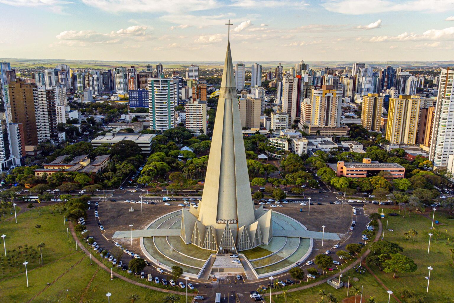 Drone catedral Maringá