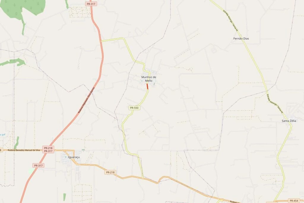 Munhoz de Mello terá obra para solucionar erosão em terreno vizinho à PR-550 3 pr 550 mapa indicando o local da obra