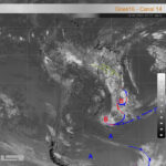 Previsão do tempo. Radar Simepar 28/01/2024