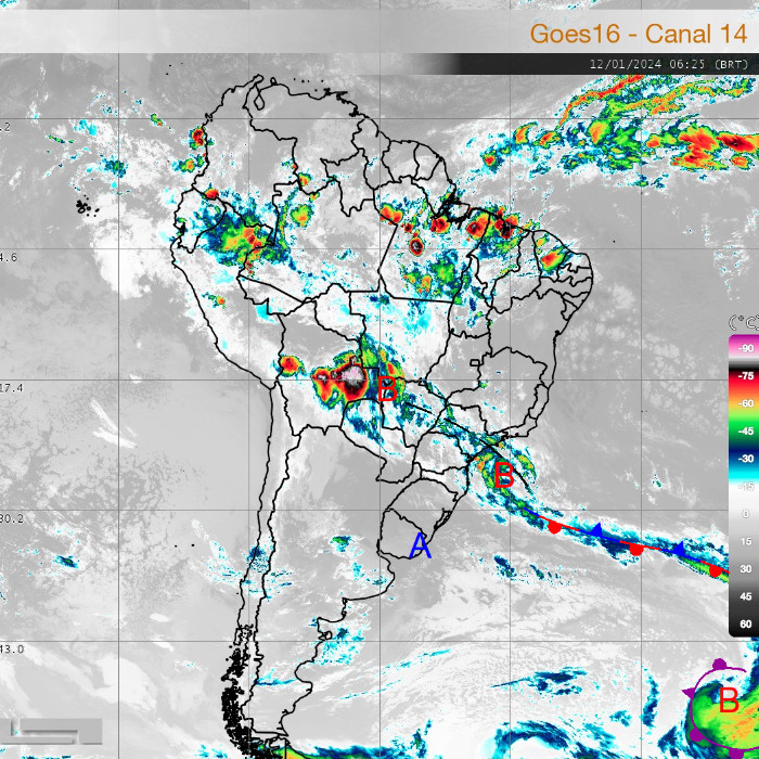 Nesta sexta-feira, a instabilidade se mantém elevada sobre o Paraná, com risco de tempestades