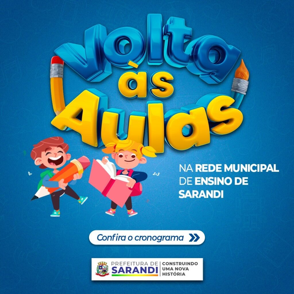Em Sarandi, cerca de 12 mil alunos da rede municipal de ensino retornam às salas de aula no dia 6 de fevereiro; confira o cronograma 2 WhatsApp Image 2024 01 29 at 13.49.05