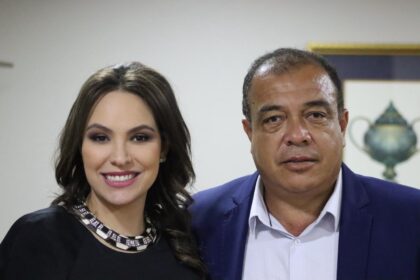 Deputada estadual Maria Victoria (PP) e o Prefeito Zé Do Peixe (PP) de Marilena