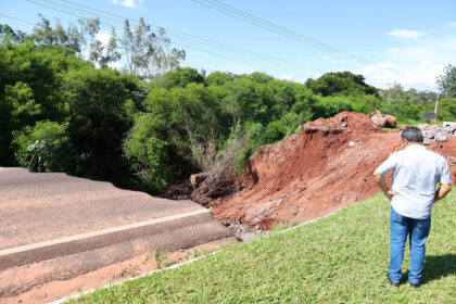 Obra emergencial no trecho da PR-323 danificado por chuvas está em execução