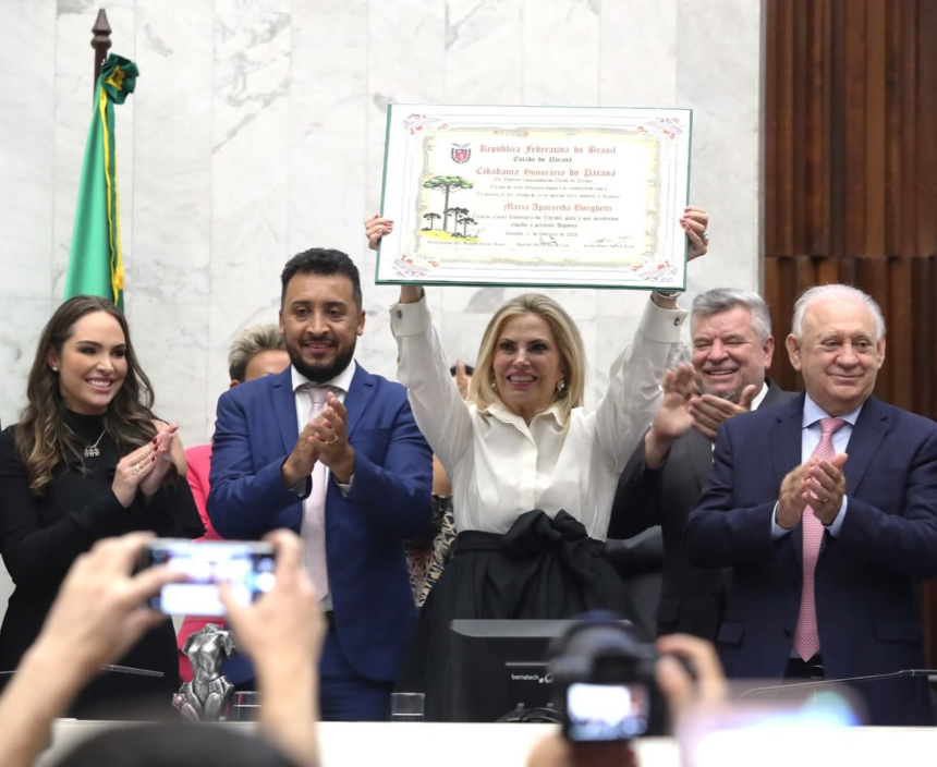 Cida Borghetti é cidadã honorária do Estado do Paraná
