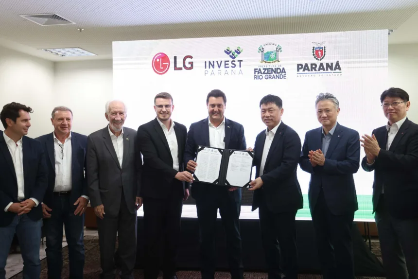 Paraná firma acordo com a LG para receber nova fábrica no Brasil