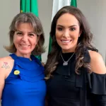 Daniele Ziober e a deputada estadual Maria Victoria