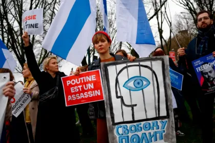 protesto contra Putin