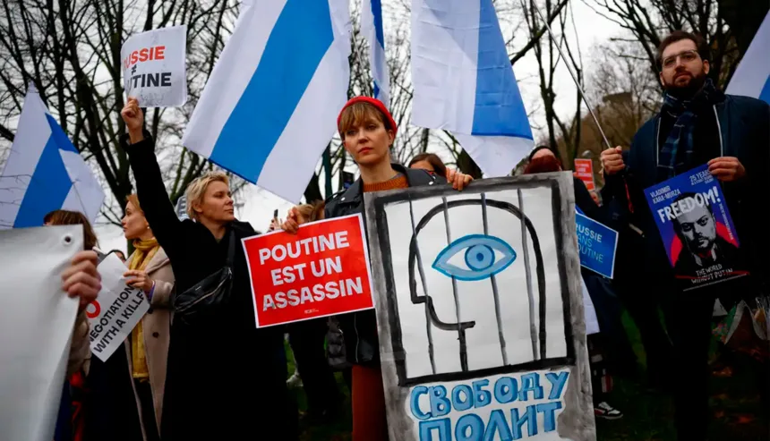 protesto contra Putin