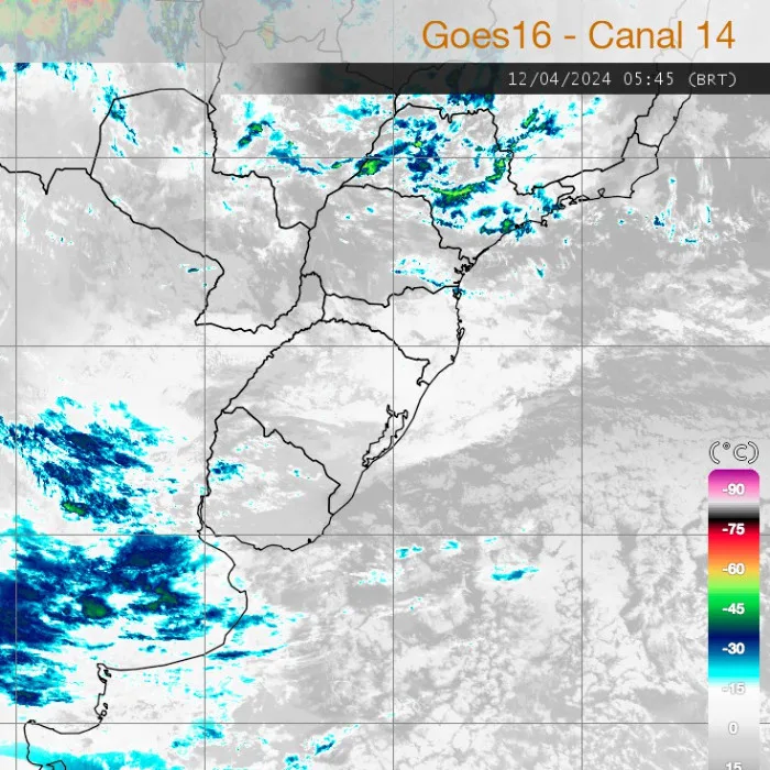 Radar Simepar, previsão do tempo