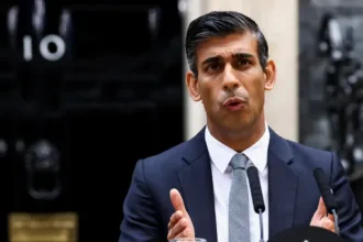 Primeiro-Ministro britânico, Rishi Sunak